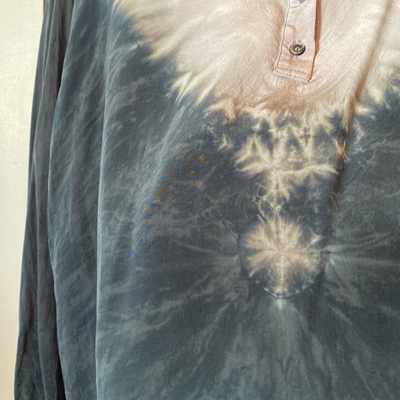 PATTERSON J KINCAID silk tie dye top Sz MED - Picture 6 of 7